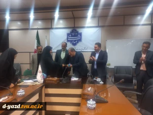 میزبانی دانشجویان آموزشکده ملی مهارت دختران یزد - حضرت رقیه(س) از معاون اداری، مالی و مدیریت منابع دانشگاه ملی مهارت در آیین روز دانشجو 3