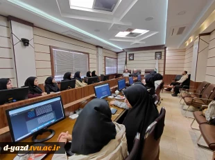 بازدید علمی دانشجویان رشته حسابداری آموزشکده ملی مهارت دختران یزد از اداره کل امور مالیاتی استان 4