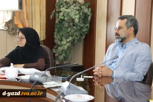 برگزاری جلسه مدیران گروه آموزشکده ملی مهارت دختران یزد با محوریت تعیین تکلیف ظرفیت رشته‌ها 5