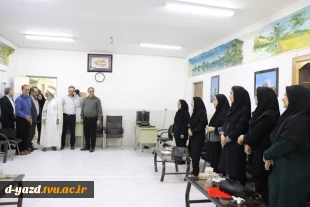 بازدید رئیس دانشگاه ملی مهارت استان یزد از آموزشکده دختران یزد و پردیس امام علی(ع) همزمان با آغاز سال تحصیلی 1405 - 1406 3